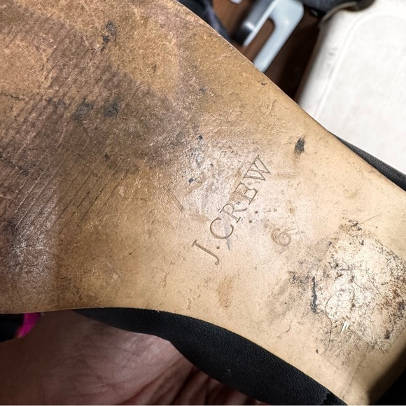 J. CREW Factory Classic Black Chelsea boot. Vegan Leather Sz 6 - Picture 8 of 8